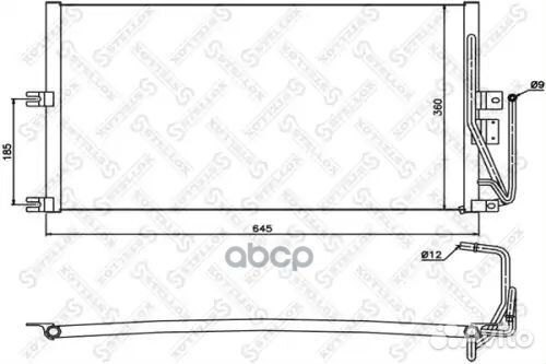 Радиатор конд Opel Vectra all 99 1045194SX