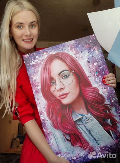 Портрет, картина во Владикавказе по фото