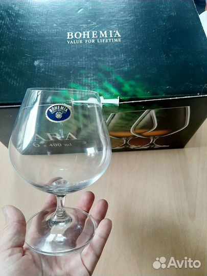 Бокалы для коньяка 6 шт новые в коробке