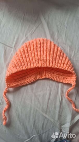 Шапка для девочки 1-3месяца
