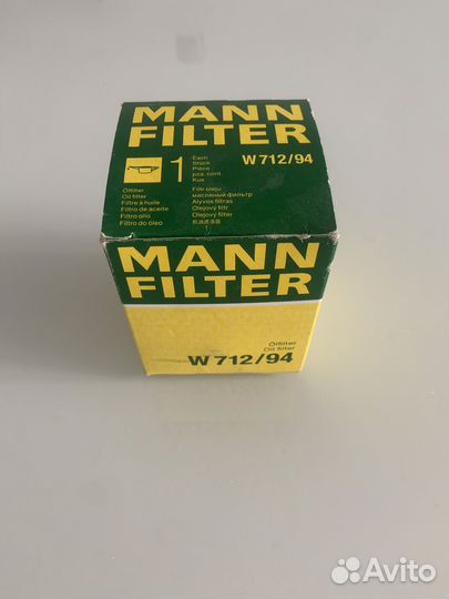 Фильтр масляный mann W712/94