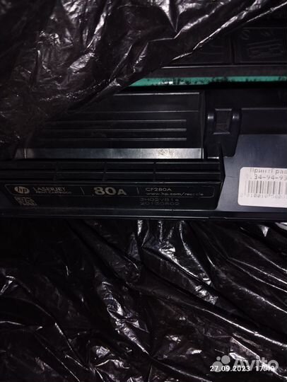 Картридж cf 280a для принтера hp и canon с чипом