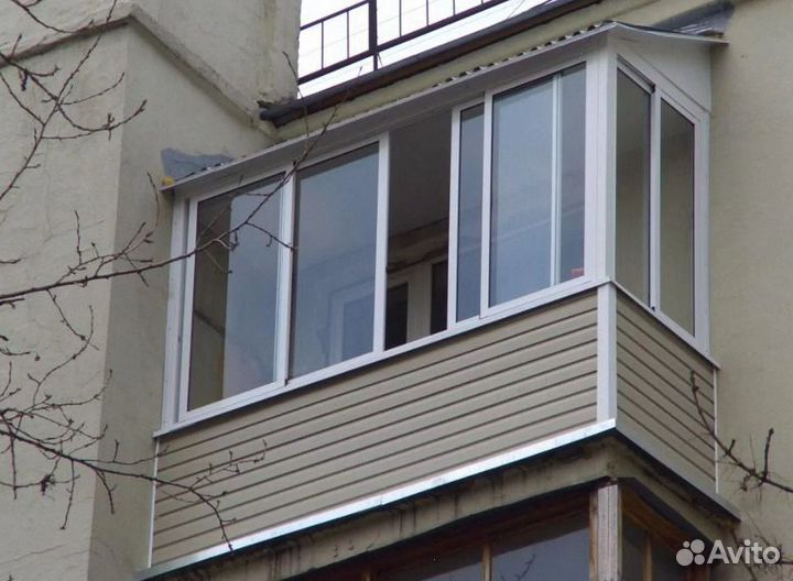 Остекление алюминиевое с расширением