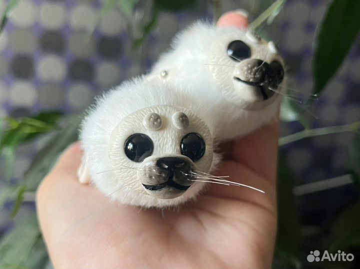 Игрушка ручной работы нерпа