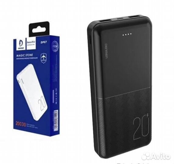 Портативный аккумулятор 20000 mAh Denmen DP07