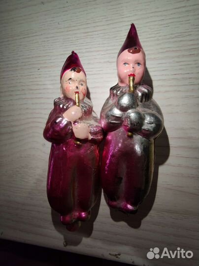 Елочные игрушки ссср, мальчик с дудочкой