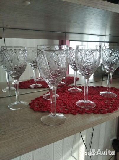 Хрустальные фужеры СССР