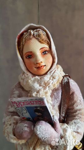 Ватная ёлочная игрушка 