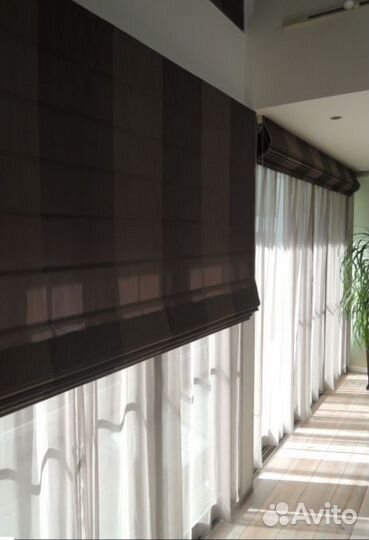 Римская штора + Тюль готовый
