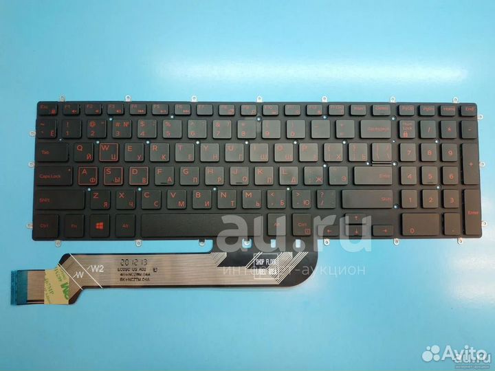 Клавиатура P66F001 Dell 15-5565 красная