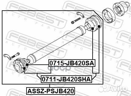 Вал карданный suzuki grand vitara/escudo 2006-2014