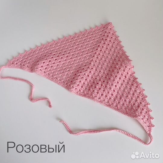 Вязаная косынка ручной работы