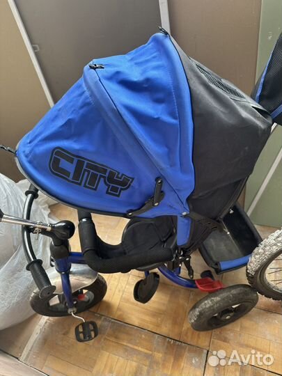 Велосипед коляска с ручкой