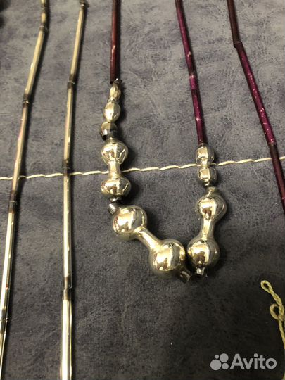 Стеклянные бусы на елку СССР