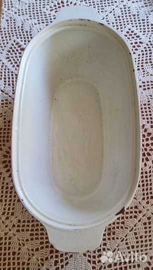 Жаровня-гусятница чугунная эмалированная 4 л