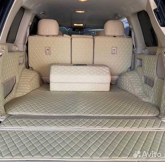 Ленд Крузер 200 ковер из эко-кожи в багажник Y3DZ1