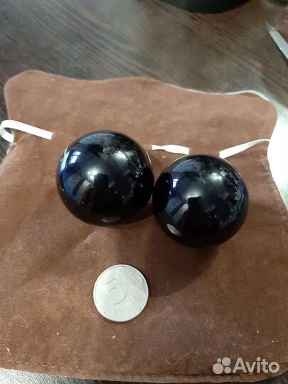Обсидиан черный 2шт