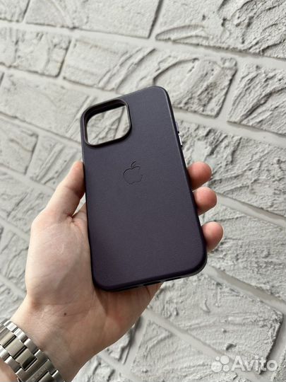 Кожаный чехол на iPhone 14 Pro Max MagSafe