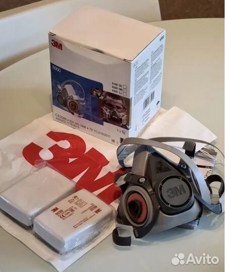Респиратор 3М 6000 с фильтрами 6035 оригинал