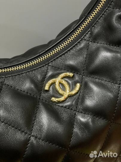 Сумка женская Chanel Lambskin Quilted Hobo black