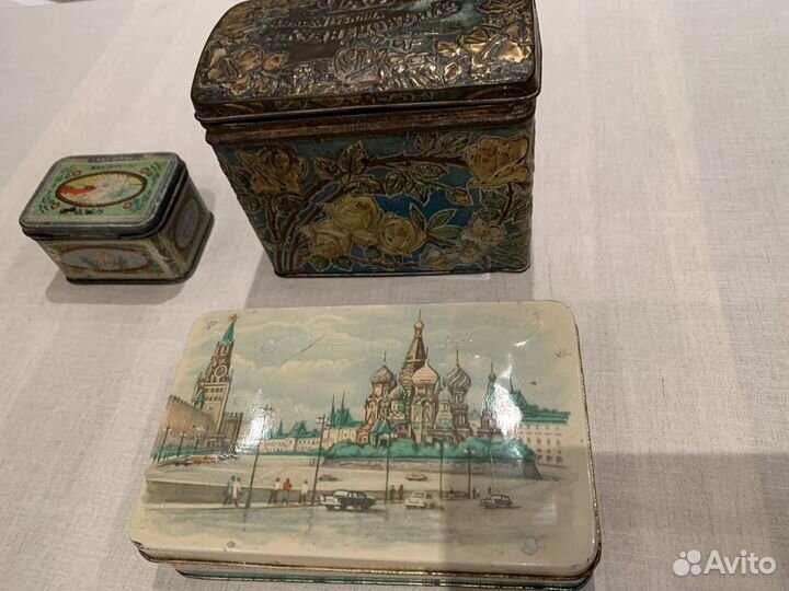 Чайные коробки царские и СССР