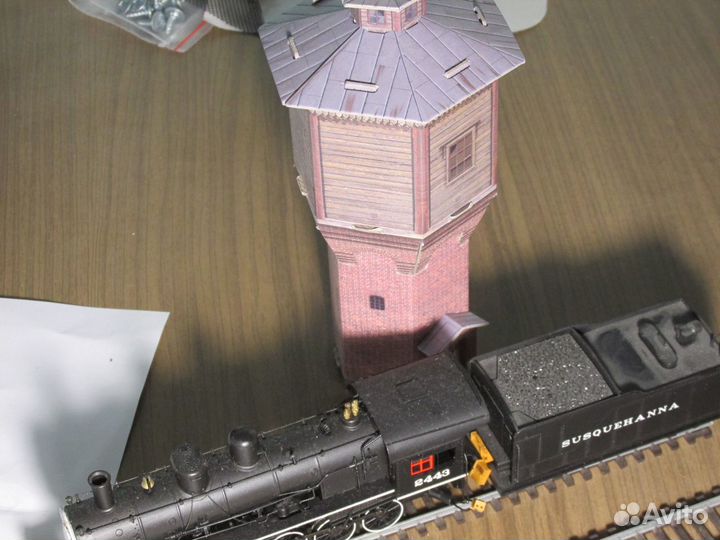 Макет водонапорной башни для жд 1 87