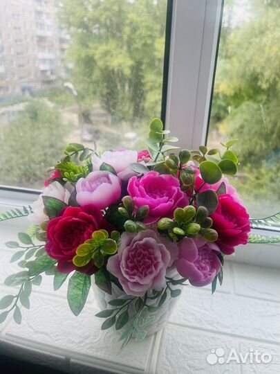 Мыло ручной работы - Пион