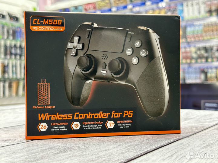 Геймпад (CL-M588) Черный (PS5) NEW