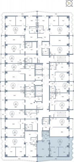 3-к. квартира, 114,6 м², 13/25 эт.