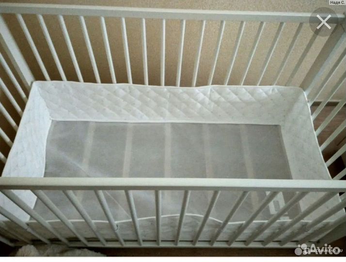 Мягкий бортик для детской кроватки