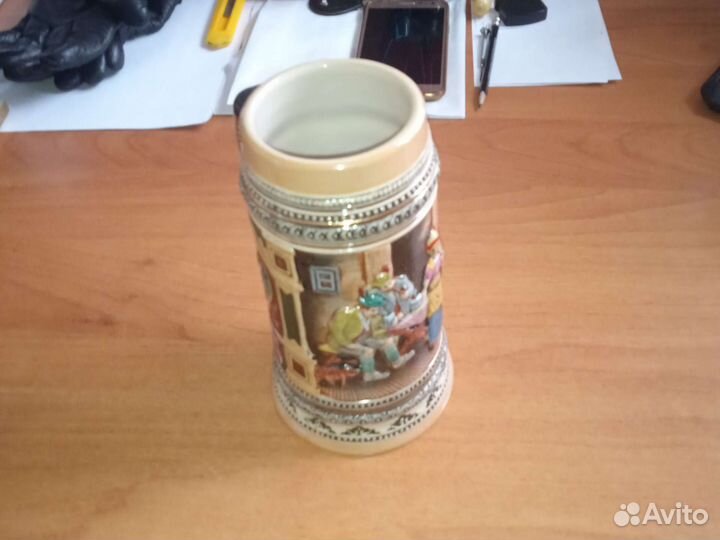 Кружка пивная керамическая