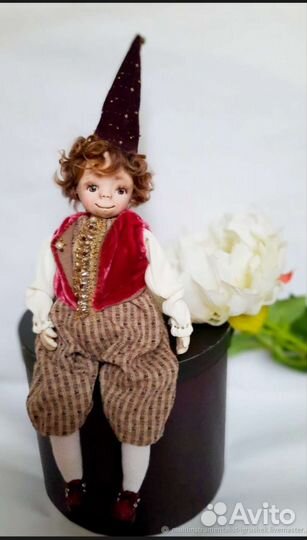 Авторская кукла Обезьянка Волшебник
