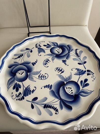 Блюдо гжель