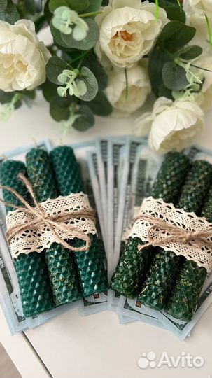 Свечи из вощины с травами