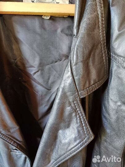 Кожаный плащ