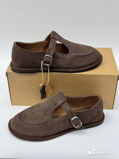 Сандалии замша