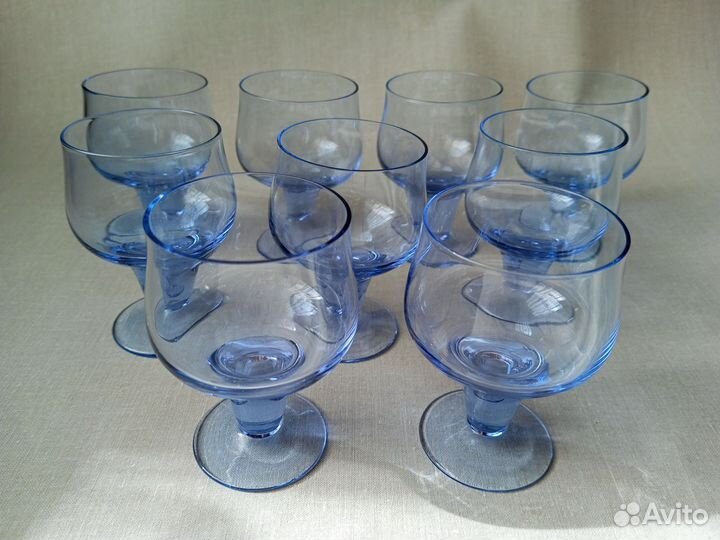 Бокалы СССР цветное стекло