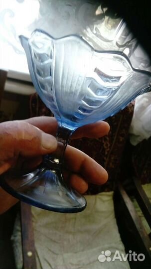 Цветное стекло СССР конфетницы