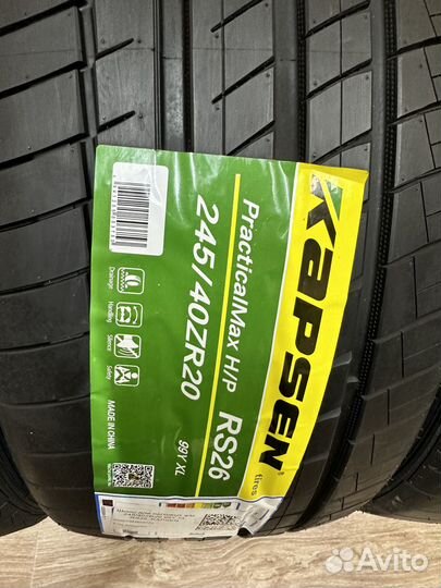 Kapsen RS26 Practical Max HP 245/40 R20 и 275/35 R20 96Z