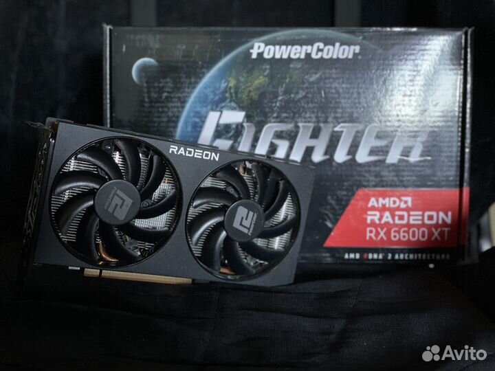 RX 6600 XT Powercolor Fighter 8gb+(чек на 130000)