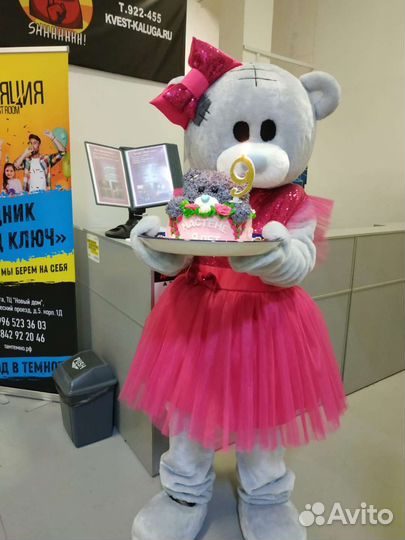 Аниматор, ростовая кукла Мишка, Зебра, миккимаус