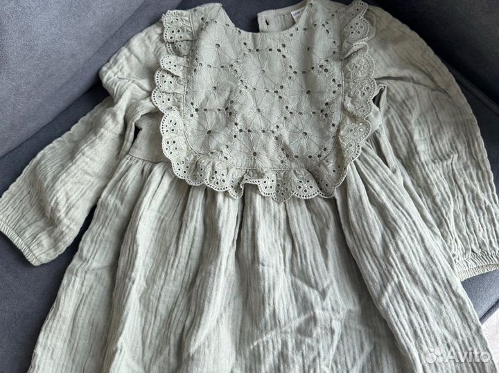 Платья на девочку пакетом 92 98 zara h&m