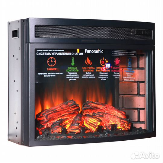 Электрокамин Panoramic 25 LED FX QZ