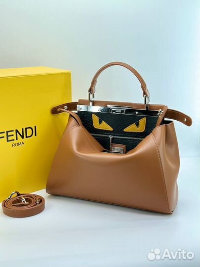 Сумка fendi натуральная кожа