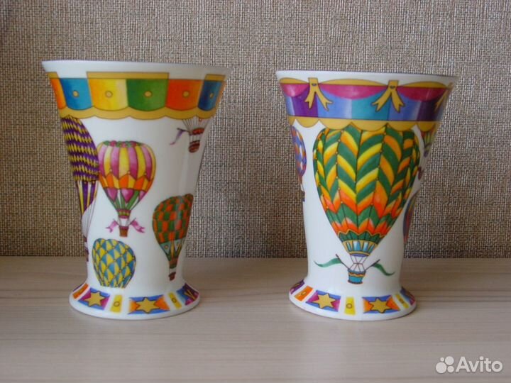 Кружки костяной фарфор воздушные шары