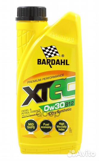 Xtec 0W30 B12 acea C2 (12) - BMW LL-12 FE 1L