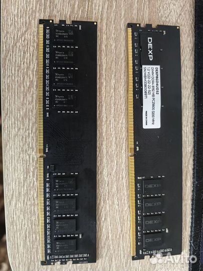 Оперативная память ddr4 8gb 2 штуки