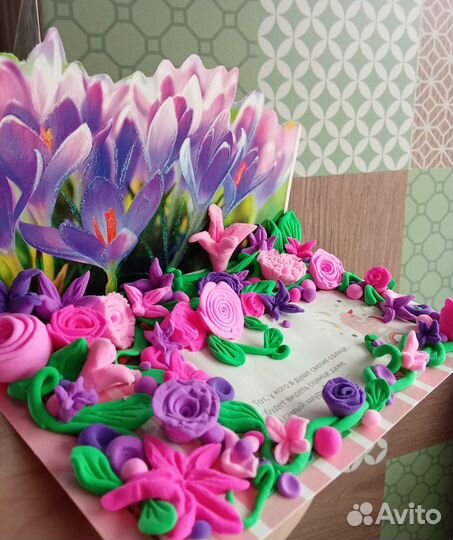 Открытка ручная работа цветы девушке