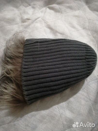Шапка меховая чернобурка бу,Сост отличное