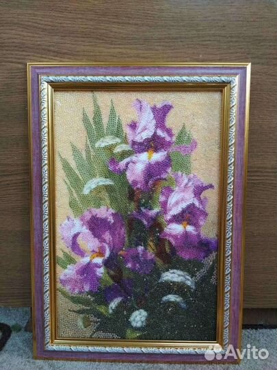 Хенд мейд картины с букетом